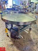 S/S Accumulation Table On Casters, Diameter = 5' - Rigging Fee: $300