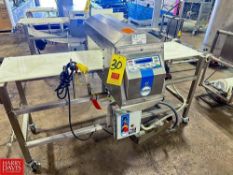 2012 Loma IQ3 S/S Metal Detector with Conveyor, S/N: KIMH23725, 17.75