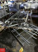 S/S Framed Product Conveyor with 90° Turn, Dimensions = 38