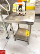 S/S Table, Dimensions = 24