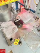 S/S Powder Hopper with (2) Magnets, Dimensions = 40.5