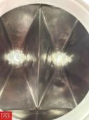 S/S Powder Hopper, Dimensions = 40.5