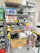 Office Supplies, Masks, Cleaning Pads, ETC. with Rack - Rigging Fee: $250