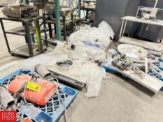 CM 1 Ton Capacity Electric Chain Hoist Labeler, S/S Table and Parts (on 5 Pallets)