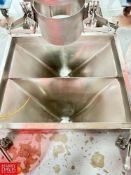 S/S Dual Powder Hopper, Dimensions = 40.5