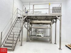 S/S Platform with Stairs, Dimensions = 96