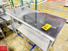 Work Table with Undershelf, Dimensions = 48