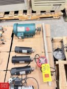 (2) Pieces Leeson 2 HP 1,745 RPM Motor and Vibco Vibrator