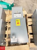 Square D 7.5 kVA, Single Phase Mini Power-Zone, Catalog No: MP27S40F, H.V. 480, H.A. 15.6, L.V. 120/