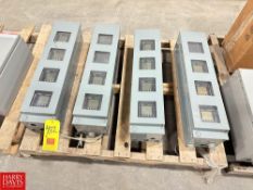 (4) Enclosures with (13) Schneider PowerLogic PMS300 Readouts