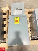 Square D 7.5 kVA, Single Phase Mini Power-Zone, Catalog No: MP27S40F, H.V. 480, H.A. 15.6, L.V. 120/