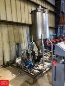 S/S Skid-Mounted Deaerator with 100 Gallon S/S Depositing Tank, APV Positive Displacement Pump