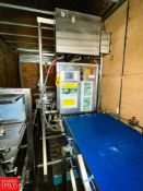 S/S Framed 640 Slab Cutter with Side Press and Drive, Dimensions = 8' x 35