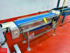 S/S Framed Conveyor with Leeson and Other Drive, Conveyor Dimensions = 5' x 1' and 5' x 10