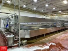 Kusel S/S Round End Finishing Table, Jacketed with End Dump Door, 5,500 LB Capacity