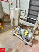 Tri-Clover 7.5 HP Centrifugal Pump with Baldor 1,770 RPM Motor and S/S Tank, Mounted on S/S Base