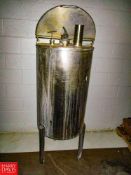 40 Gallon S/S Single Wall Tank with Cover, Dimensions = 20
