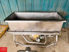 S/S Cop Trough with Jet Spray And Centrifugal Pump, Dimensions = 54