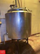 Crepaco 180 Gallon S/S Tank, S/N: 20089 and 5 HP Centrifugal Pump with 3,450 RPM Motor, 2