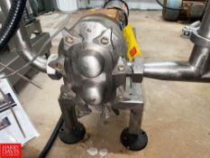 Waukesha Cherry-Burrell Positive Displacement Pump with 2 HP 1,740 RPM S/S Clad Motor, 1.5