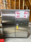 S/S 2-Door Cabinet, Dimensions = 5' x 42