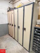 (3) Locker Sections and 2-Door Cabinet - Rigging Fee: $300