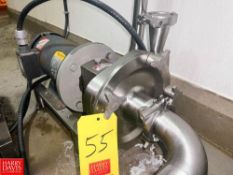 Fristam 3 HP Centrifugal Pump with 1,750 RPM Motor, 2.5