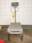 Mettler Toledo Wildcat S/S Scale, Mounted on S/S Stand, Dimensions = 20