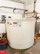 ACO Ploy Tank, Room Divider, Klenzade Controls with S/S Enclosure, Poly Diaphragm Pumps