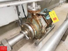 Armstrong End-Suction Pump, Model: 3X1.5X84280 with 5 HP 1,750 RPM Motor, 2.5