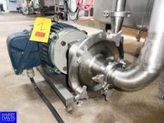 Fristam 10 HP Centrifugal Pump with 3,515 RPM Motor, 2.5