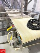 Belt Conveyor with (2) Drives and Emergency Shut-Offs, Dimensions = Approximately 38' x 42