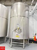 Waukesha Cherry-Burrell 6,000 Gallon Jacketed S/S Tank, S/N: E-315-95 with Vertical Agitation, S/S A