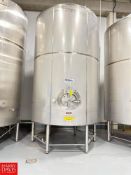 Waukesha Cherry-Burrell 6,000 Gallon Jacketed S/S Tank, S/N: E-314-95 with Vertical Agitation, S/S A
