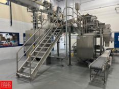 S/S Platform with (3) Sets of Stairs and Handrail, Dimensions = 13' x 12' (Subject to BULK BID) - Ri