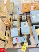Assorted Allen-Bradley and Square D Starters
