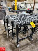 U-Line Mobile Accordion Roller Conveyor, Dimensions = 18