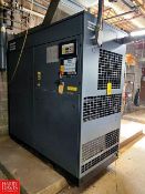 Atlas Copco 100 HP 107 PSIG Air Compressor, Model: GA 75W, S/N: H0L031058 and Atlas Copco Air Dryer,