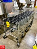 Nestaflex 226 Accordion Roller Conveyor, Dimensions = 18