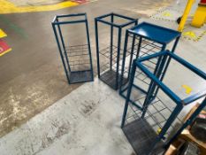 (4) Shelving Racks, Dimensions = 18” Length x 14” Width x 42” Height - Rigging Fee: $40