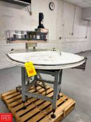 Teflon-Top Transfer Table with Controls, Dimensions = 4' Diameter - Rigging Fee: $150