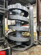 Ryson Spiral Elevator Conveyor, Model: 1-1500-400-A4-4, S/N: 072498-2, Dimensions = 16