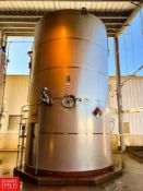 DCI 10,000 Gallon Jacketed S/S Silo, S/N: JS4068 - Rigging Fee: $7,500