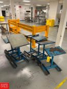 (8) Mobile Desks with Adjustable Height and Tilt, Dimensions = 22