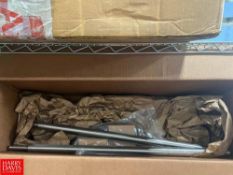 Assorted S/S Rods, Belts, Hoses and S/S Metro Rack, Dimensions = 6' Length x 2' Width x 87