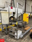 S/S Platform with (2) Ladders, Handrail, Dimensions = 2' x 2' and S/S Duct Hood - Rigging Fee: $100