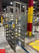 S/S Framed Platform with (2) Ladders and Handrail, Dimensions = 2' x 2' - Rigging Fee: $150