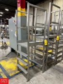 S/S Framed Platform with (2) Ladders and Handrail, Dimensions = 2' x 2' - Rigging Fee: $150