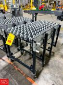 U-Line Mobile Accordion Roller Conveyor, Dimensions = 18