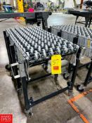 U-Line Mobile Accordion Roller Conveyor, Dimensions = 18